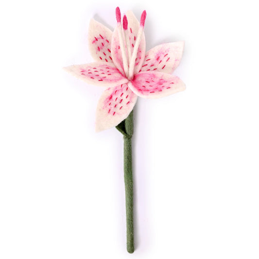 Global Goods Partners	Felt Stargazer Lily Flower