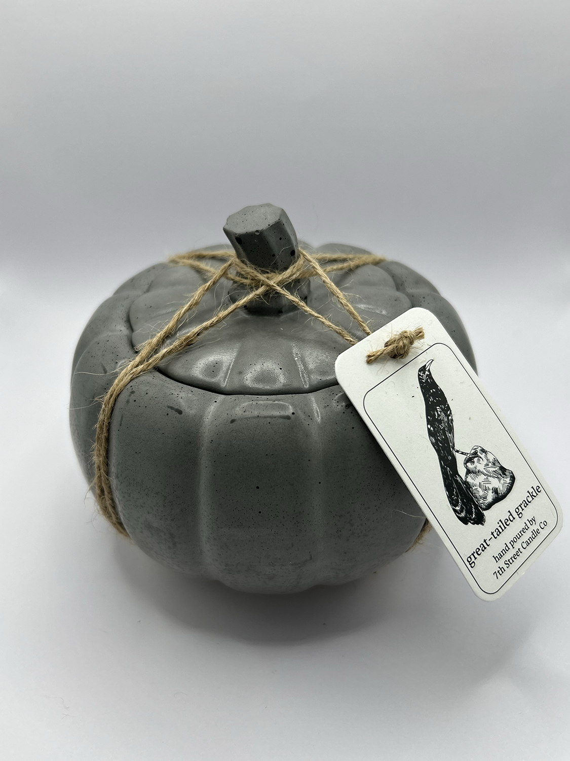 Concrete Pumpkin Candles