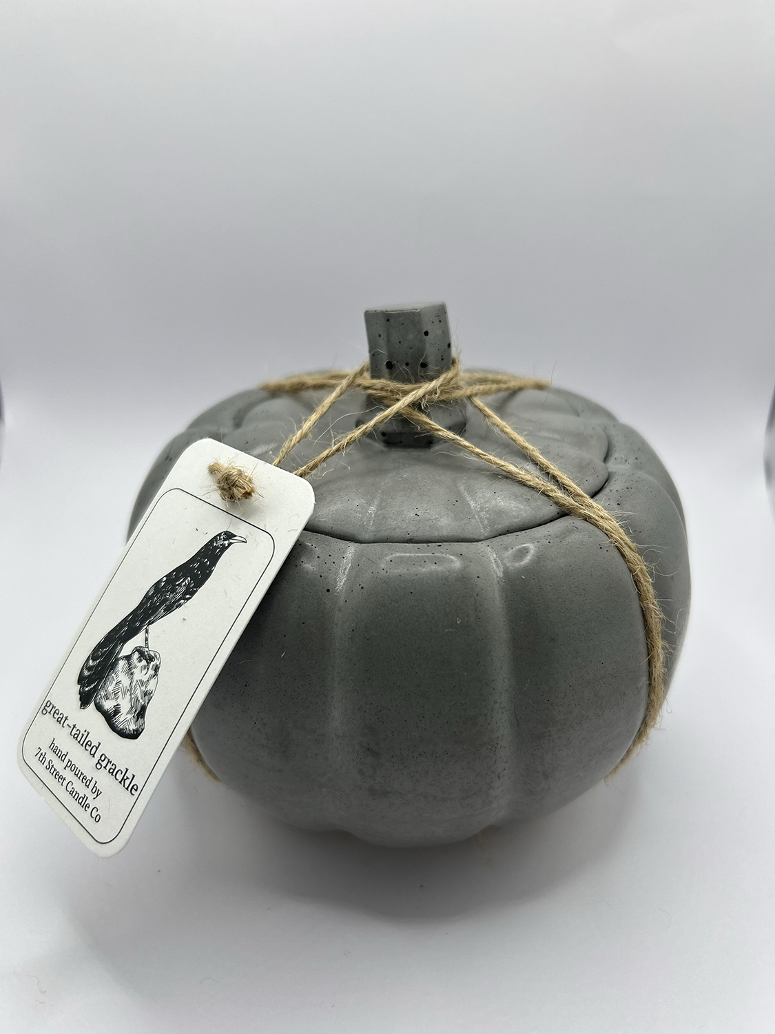 Concrete Pumpkin Candles