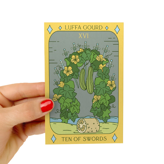 Sow the Magic Luffa Gourd Tarot Seed Packet