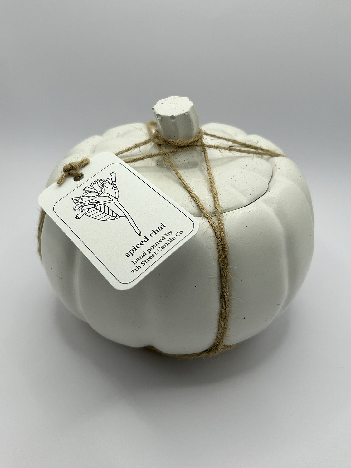 Concrete Pumpkin Candles