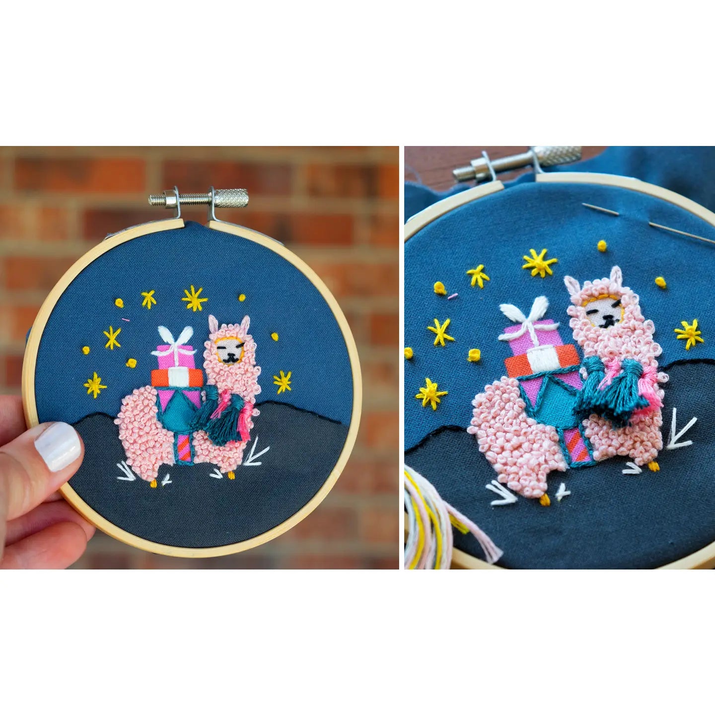 Antiquaria DIY Ornament Embroidery Kit : Alpaca