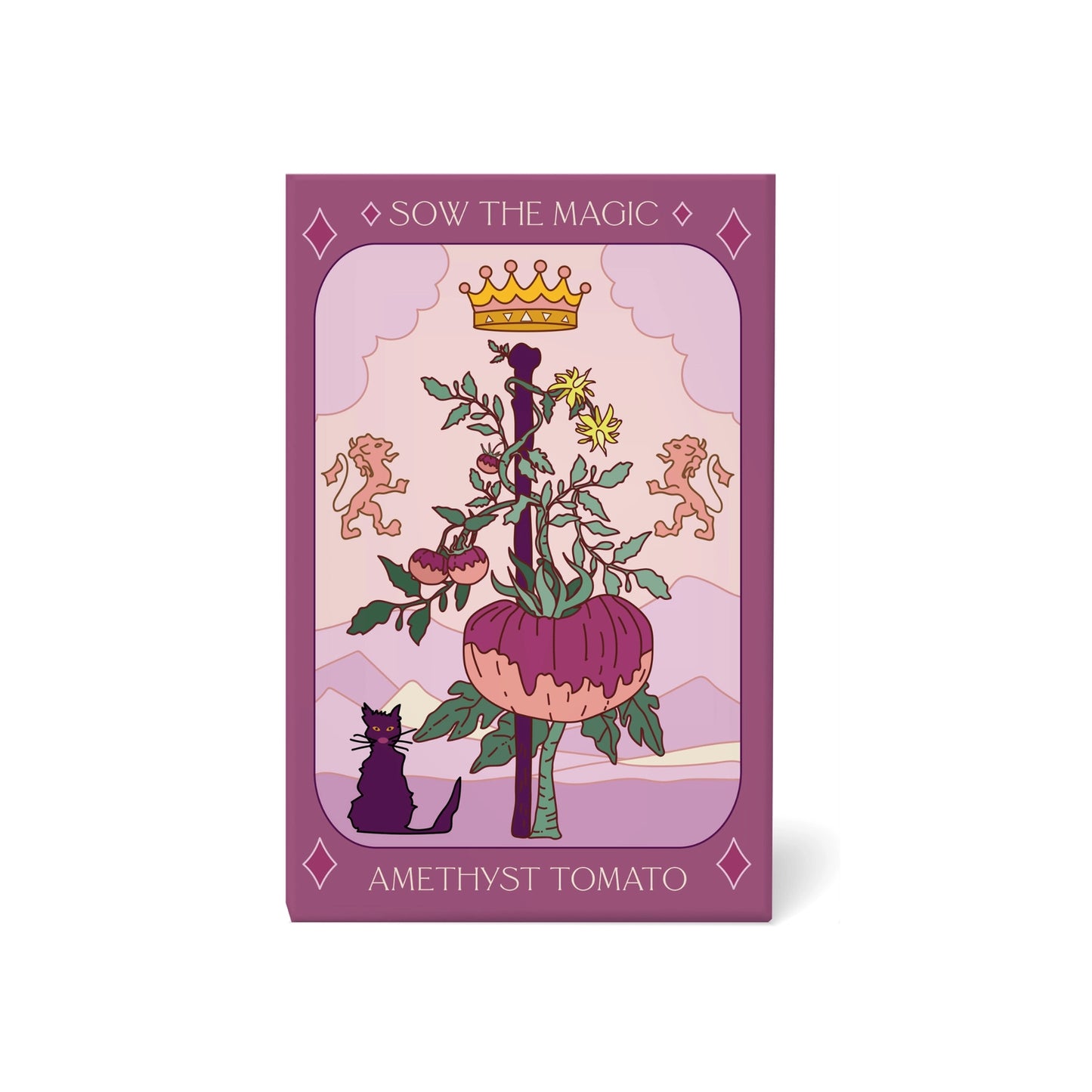 Sow the Magic Amethyst Tomato Tarot Seed Packet