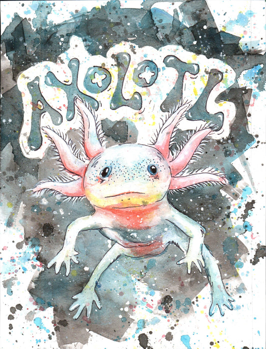 Where'd The Wild Things Go Axolotl Print