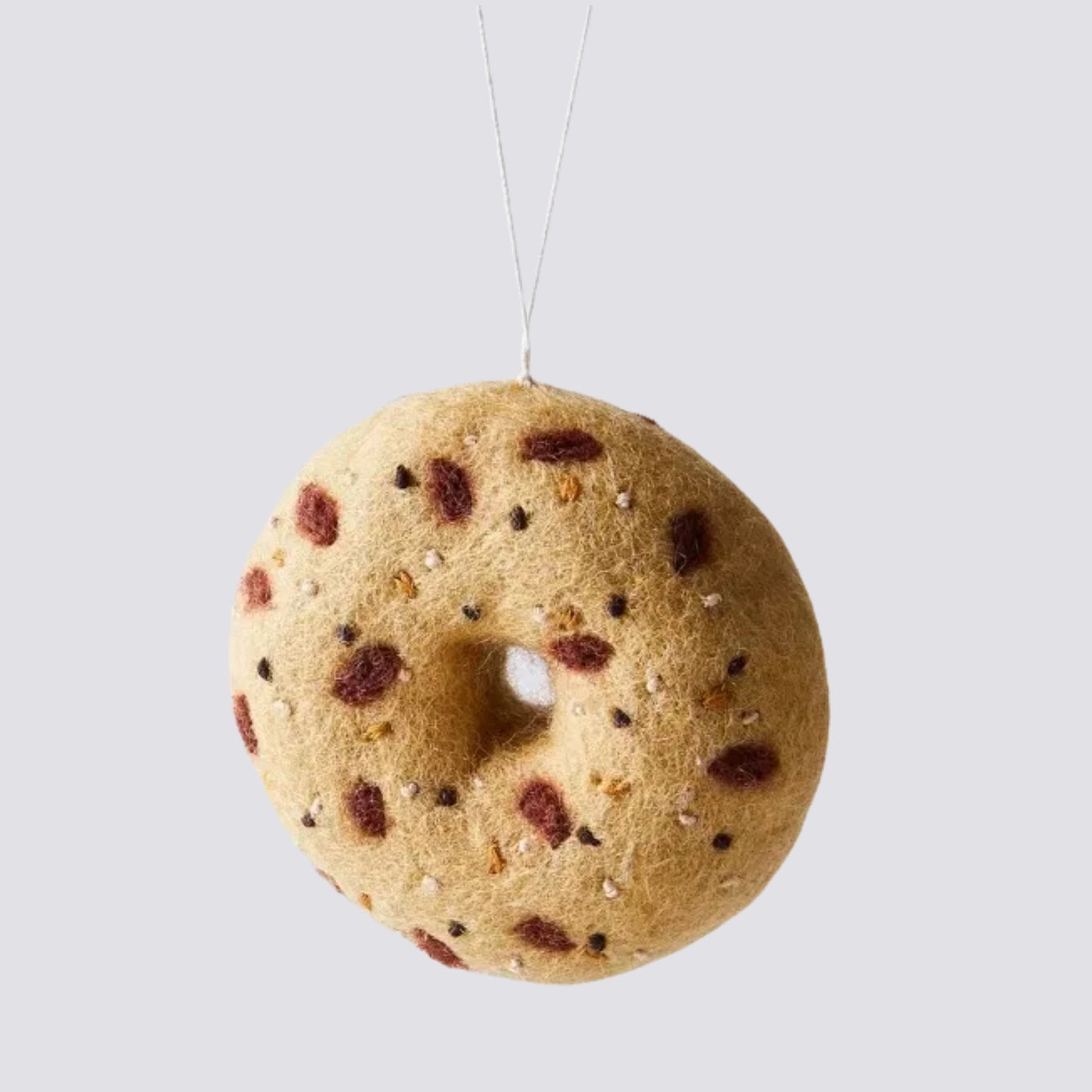 Global Goods Partners Felted Everything Bagel Ornament