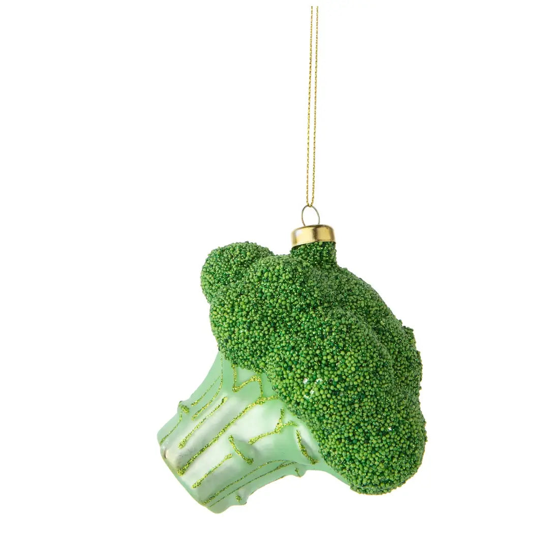 Glass Broccoli Ornament