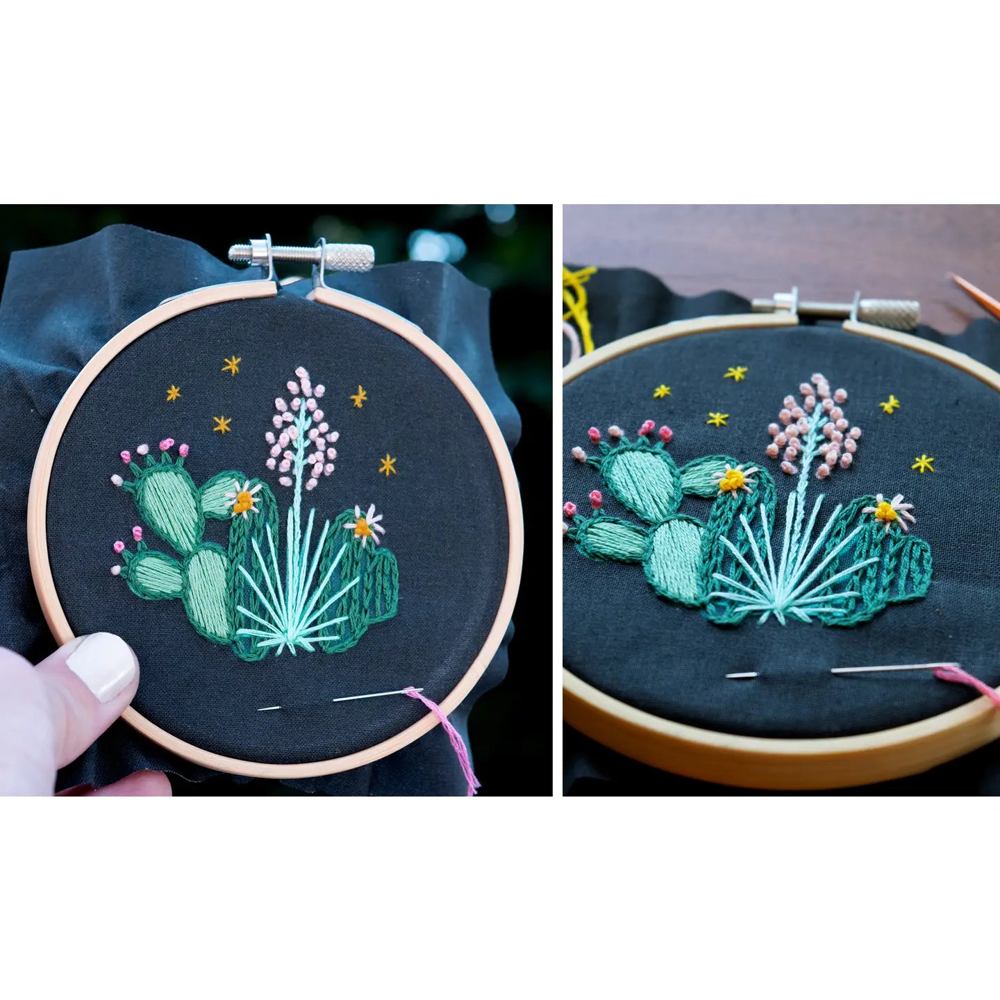 Antiquaria DIY Ornament Embroidery Kit : Cactus