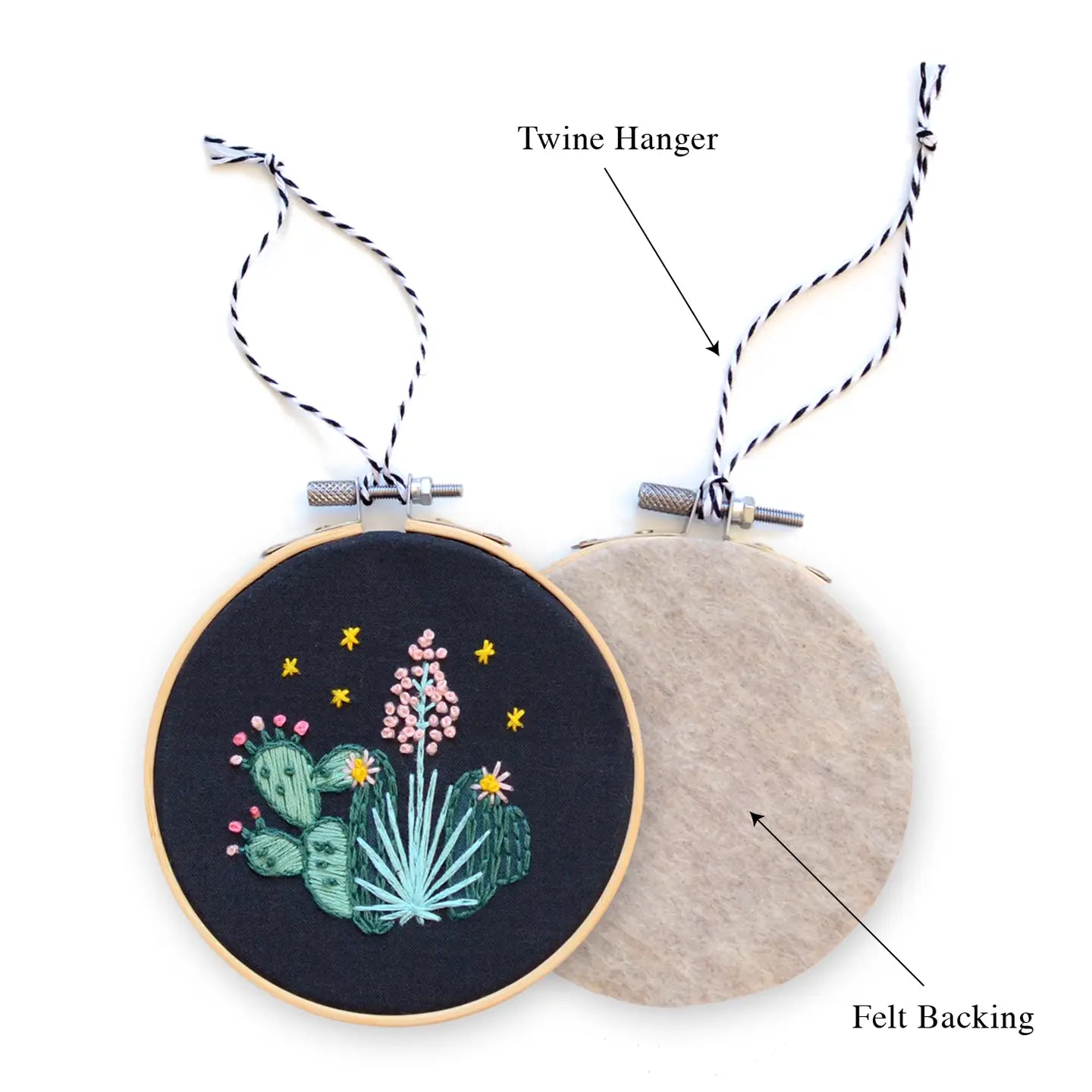 Antiquaria DIY Ornament Embroidery Kit : Cactus