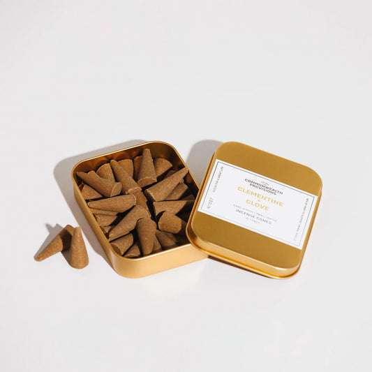 Commonwealth Provisions Clementine + Clove Incense Cones