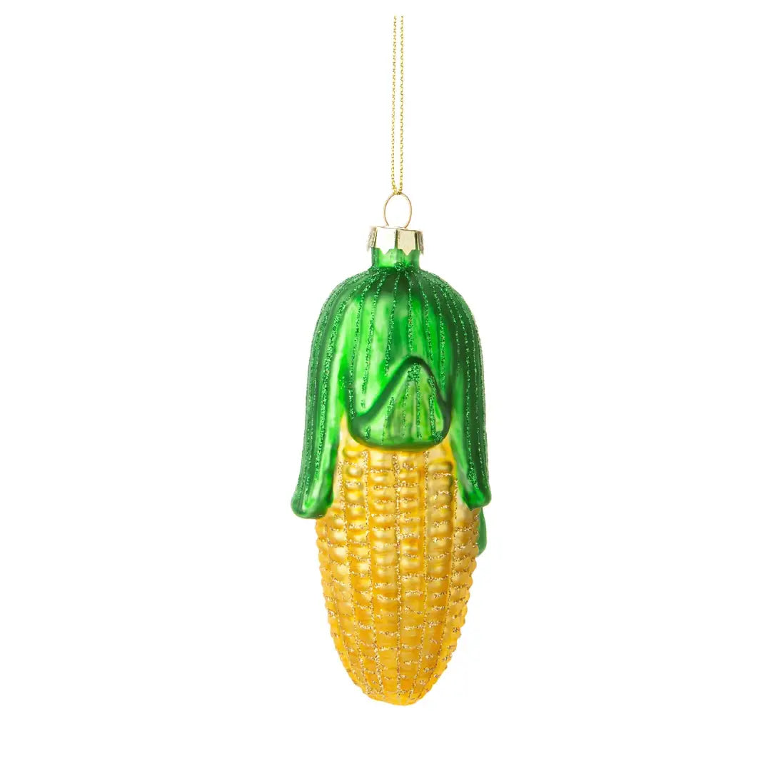 Glass Corn Cob Ornament