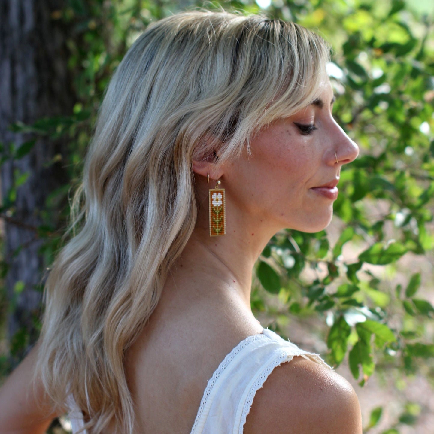 Ferro + Fawn Beaded Everbloom Earrings