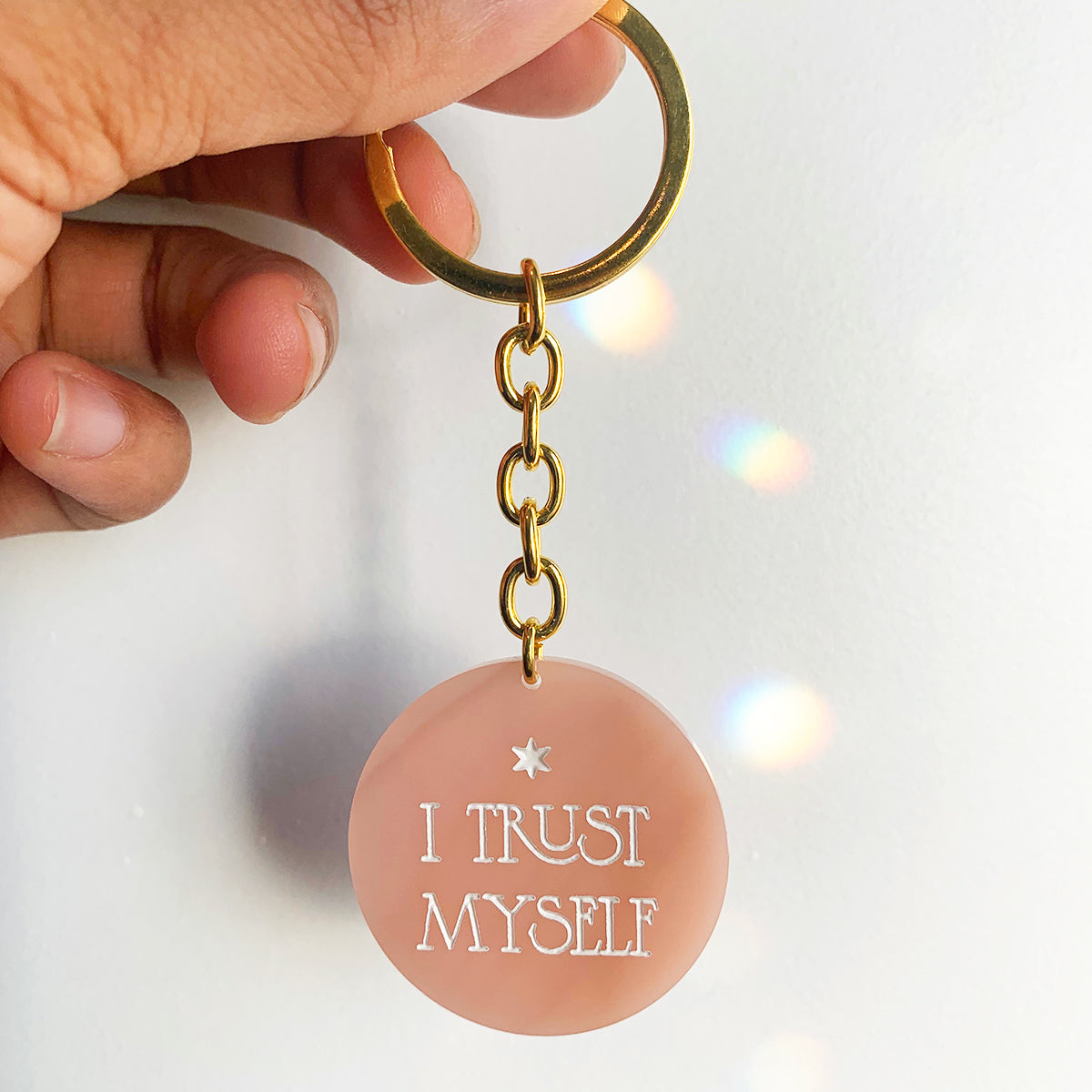 By Akki I Trust Myself Keychain