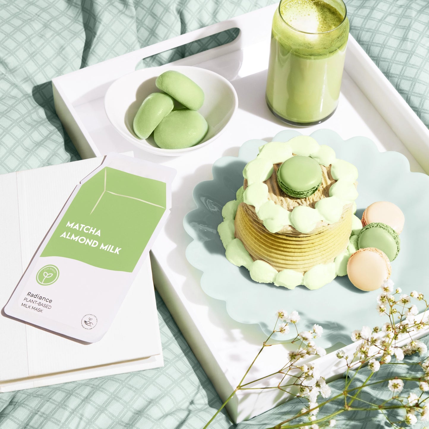 ESW Beauty Matcha Almond Milk Radiance Sheet Mask