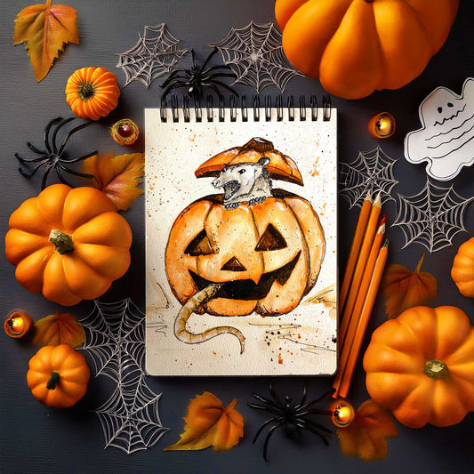 Possums + Pumpkins Watercolor Workshop 10.10.24