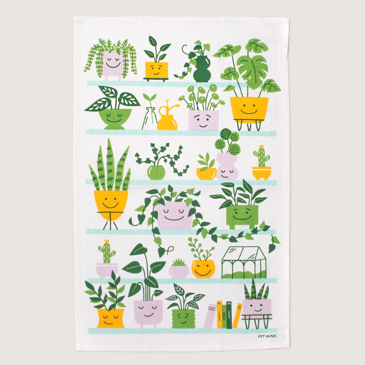 Seltzer Goods Pot Heads Tea Towel