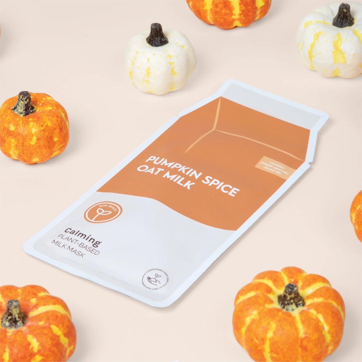 ESW Beauty Pumpkin Spice Oat Milk Calming Sheet Mask