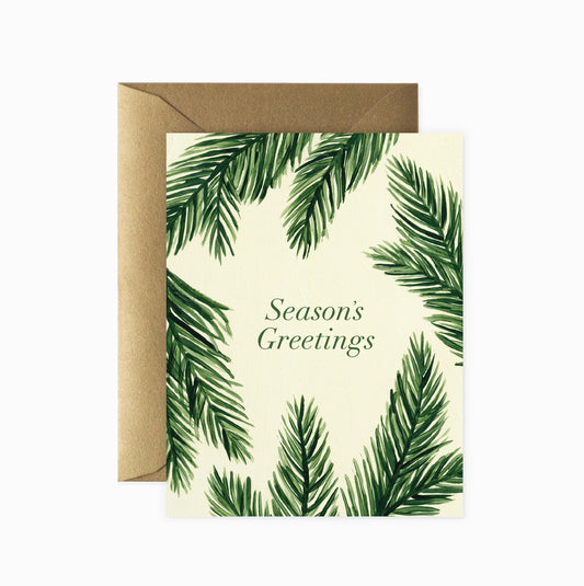 Paper Anchor Co Holiday Season's Greetings Winter Fir Card