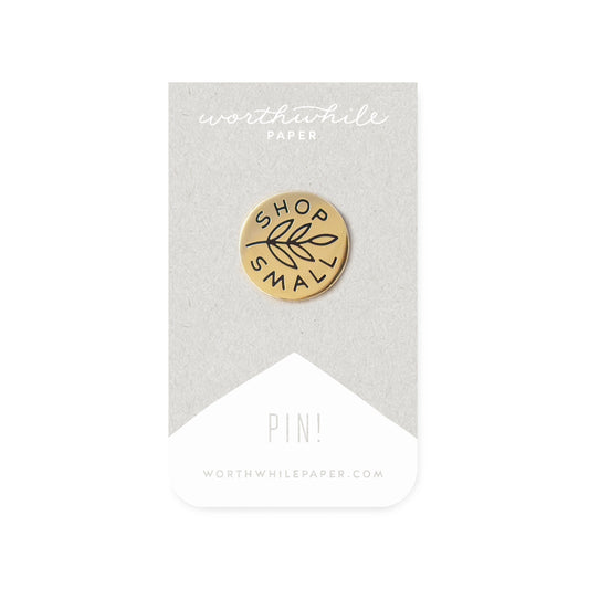 Worthwhile Paper Shop Small Enamel Pin