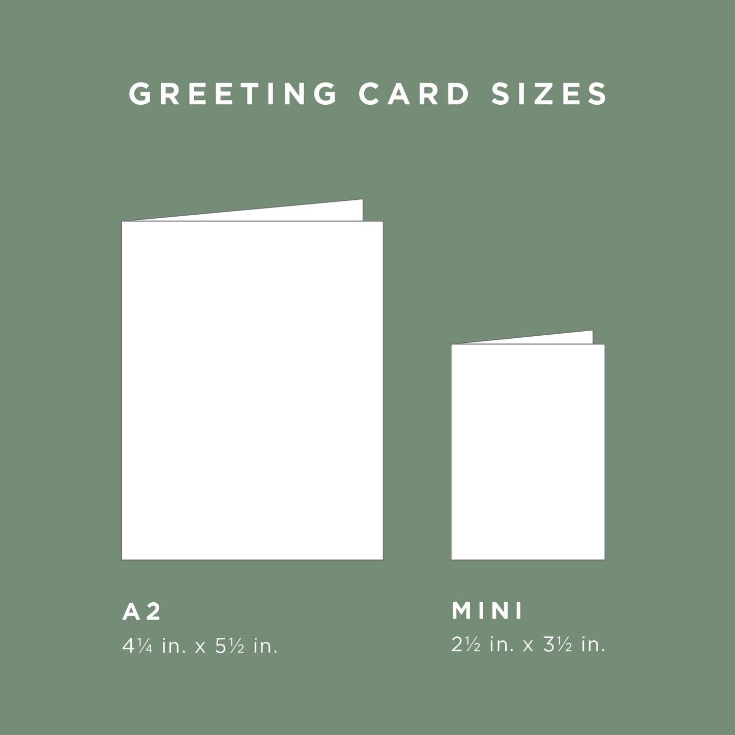 Paper Anchor Co Holiday Deep Winter Fir Mini Card