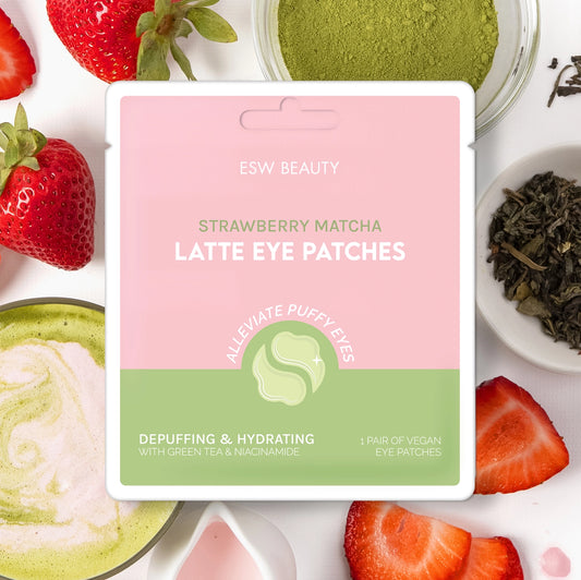 ESW Beauty Strawberry Matcha Latte Depuffing & Hydrating Eye Patches