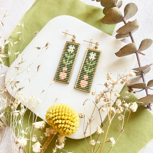 Ferro + Fawn Beaded Vessel Earrings