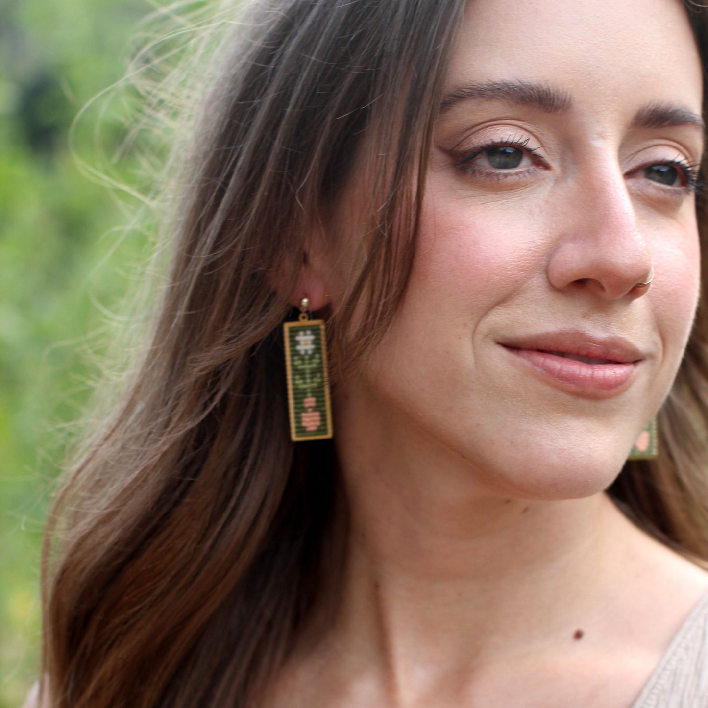 Ferro + Fawn Beaded Vessel Earrings