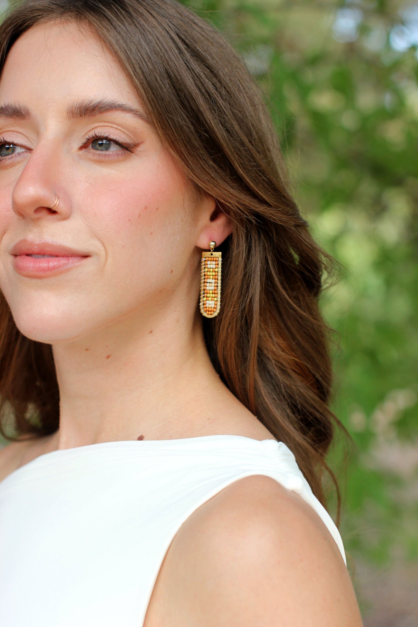 Ferro + Fawn Beaded Whim Earrings